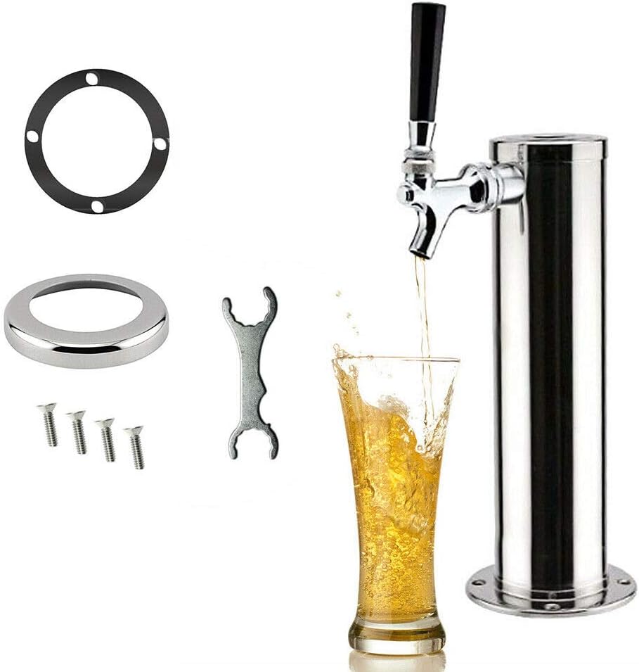 330 X 76 Mm Tap Draft Beer Tower Für Haus Und Bar, Bierspender Mit Griff, Kompatibel Mit Homebrew Draft Beer