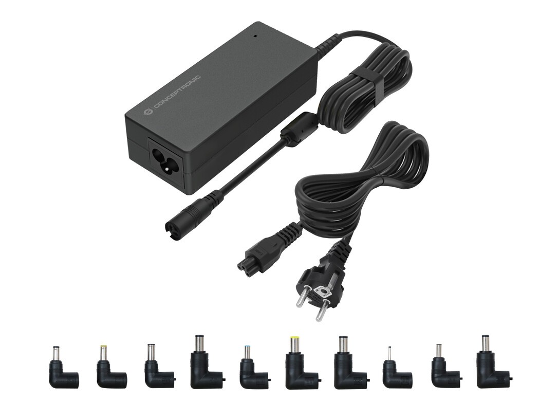 Conceptronic Univ. Notebook Netzteil Inkl.10 Aufsätze 90w (ozul08b10)