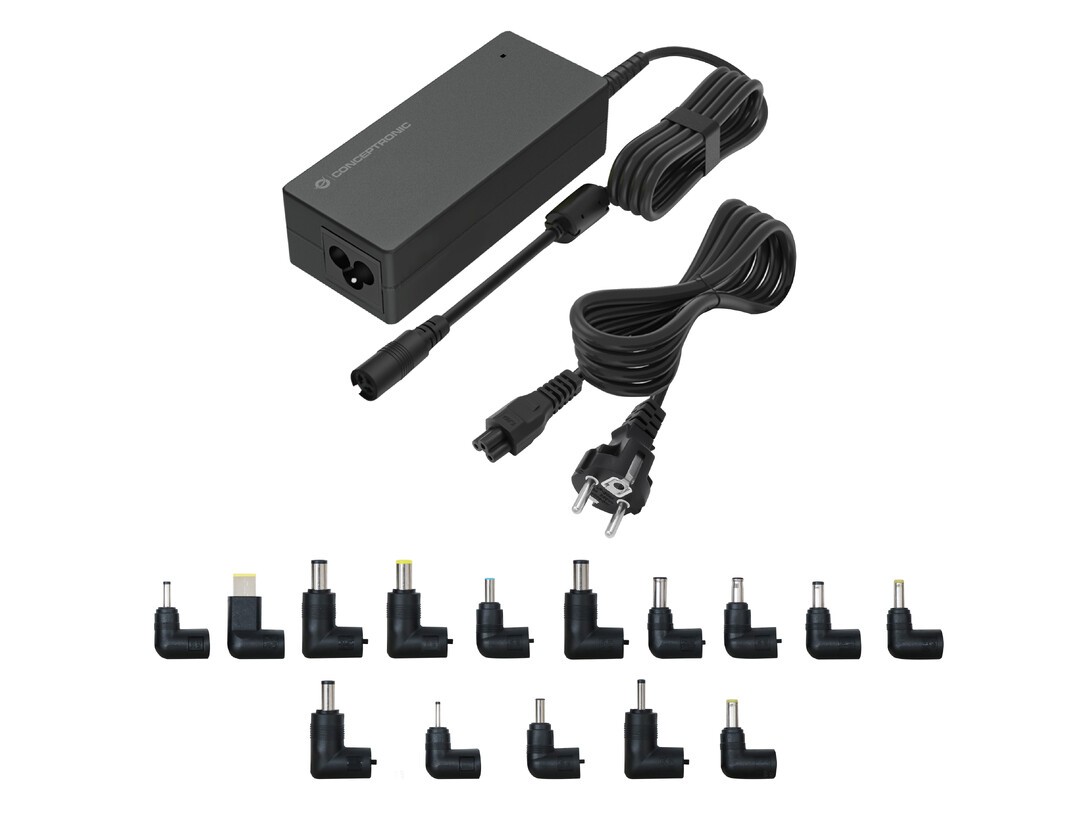 Conceptronic Univ. Notebook Netzteil Inkl.15 Aufsätze 90w (ozul08b15)