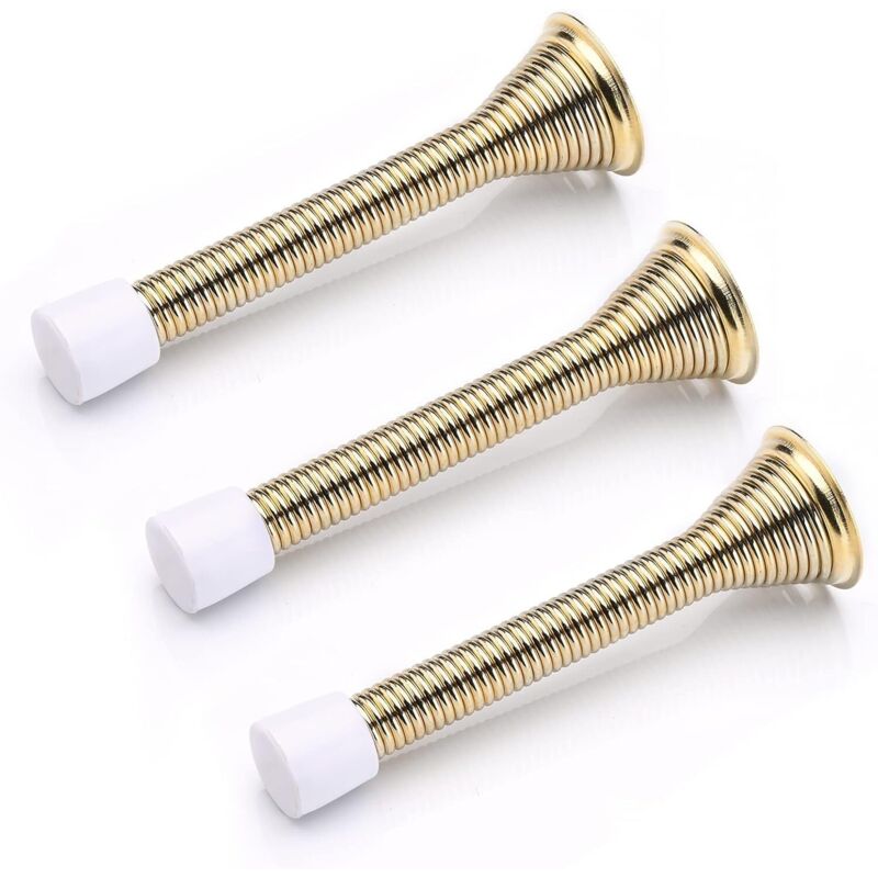 Set Aus 3 Federbelasteten Türstoppern Mit 85 Mm Durchmesser, Wandmontierte Federbelastete Türstopper, Türstopper Zum Schutz Von Wänden Und Türen.