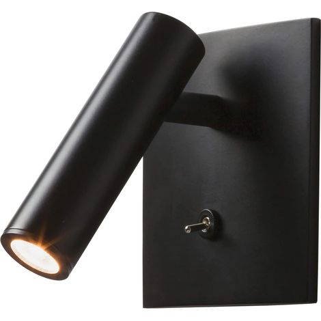 Einbau-led-spot Mit 3 W, Gerichtetem Lichtkegel, Für Nachttischlampen, Mit Ein-/ausschalter Und Einstellbarer Fokussierung, Schwarz.