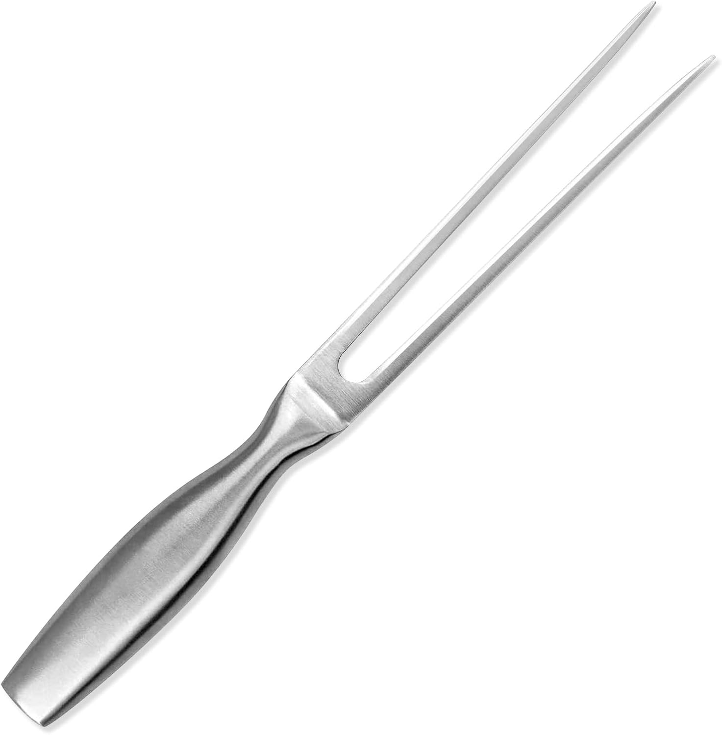 Professionelle Fleischgabel Aus Edelstahl Mit Silbernem, Rutschfestem Griff Zum Schneiden Und Servieren, Robustes Küchenutensil