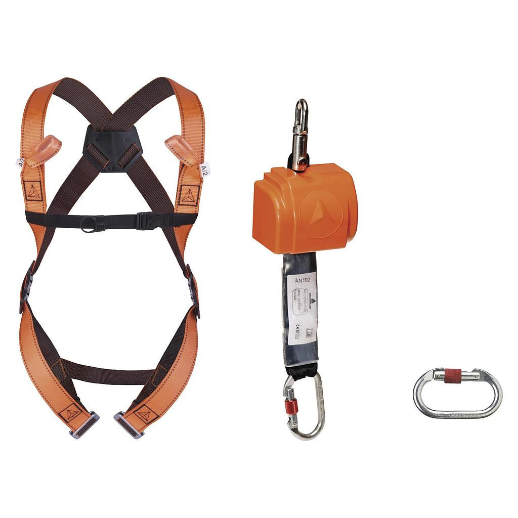 Elara140gt] Kit Antichute Delta Plus Elara140gt Vertical 2,50m Taille S/m/l Orange