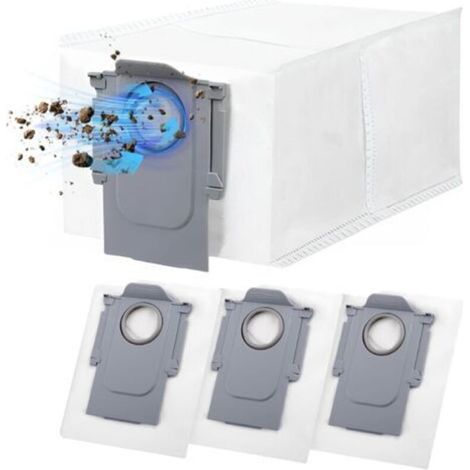 4er-pack Wiederverwendbare Staubbeutel Für Roborock Q Revo/qrevo Pro/qrevo Maxv/qrevo Curv/s8 Maxv Ultra, Ersatzbeutel Mit Großem Fassungsvermögen