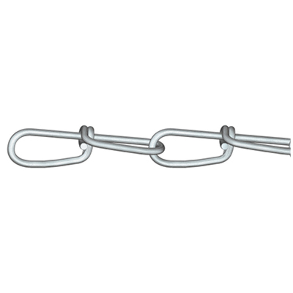 Dörner+helmer - 156133 Knotenkette Silber Stahl Galvanisch Verzinkt 30 M Kettenglied Stärke 2.8 Mm
