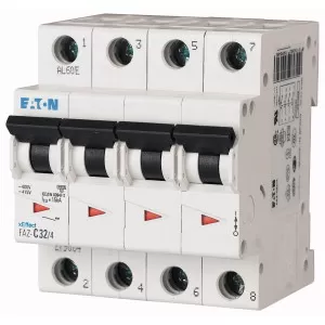 Leistungsschalter Eaton Faz-c25 25a 4-polig C-kurve