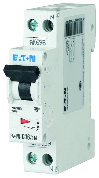 Leistungsschalter Eaton Faz-pn-c6/1n 6a C-kennlinie