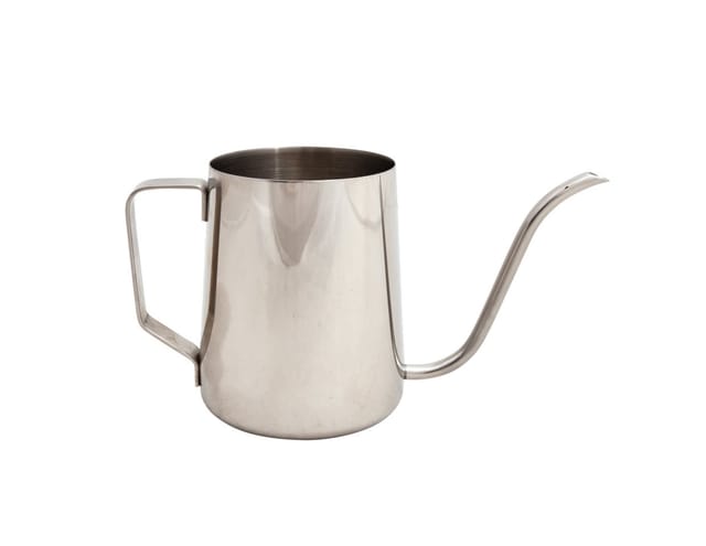 Dekorative Gießkanne Aus Silberfarbenem Stahl, 0,5 L
