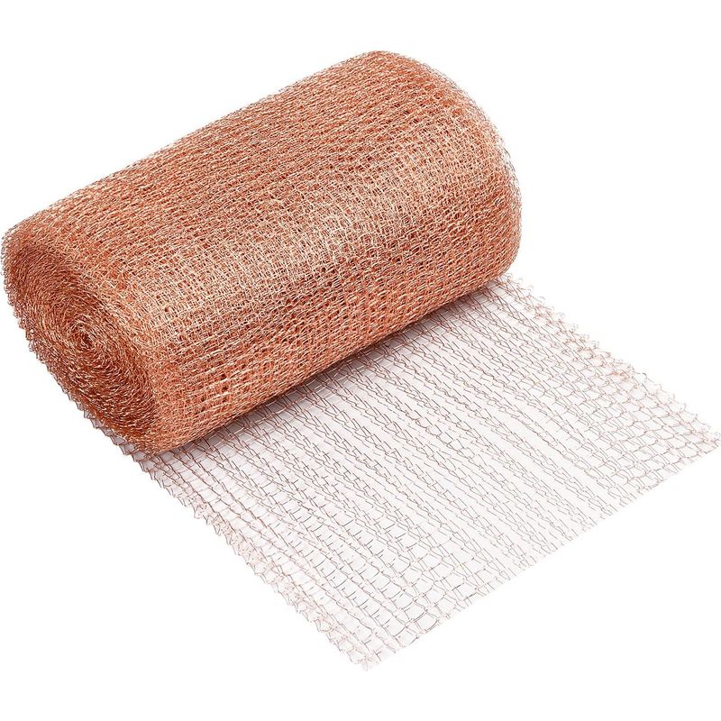 9 M Kupfergewebe Zur Schädlingsbekämpfung, Flexibles, Gestricktes Kupfernetz, Kupferfiltergewebe, Kupferdrahtgewebe Zum Schutz Von Haus Und Garten Vor Nagetieren, Insekten Und Schnecken, Doppellagig