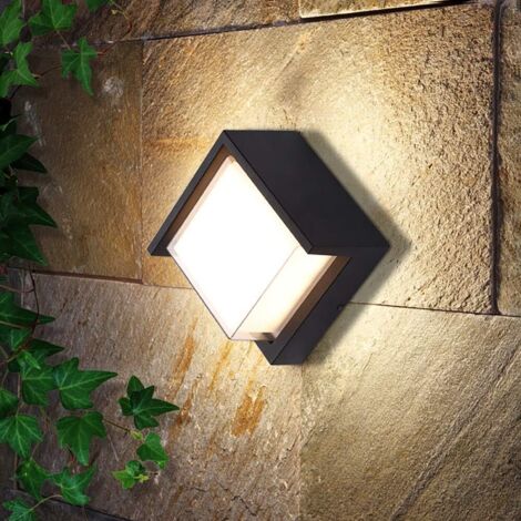 Diamantförmige Led-außenleuchte – Wasserdicht. Für Wege, Terrassen Und Balkone – 1 Stück. Kompakte Größe – 7 W / Warmweißes Licht