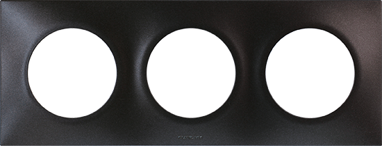 Abschlussplatten Aus Polycarbonat - Anthrazit - Quadrat 3 Anschlüsse