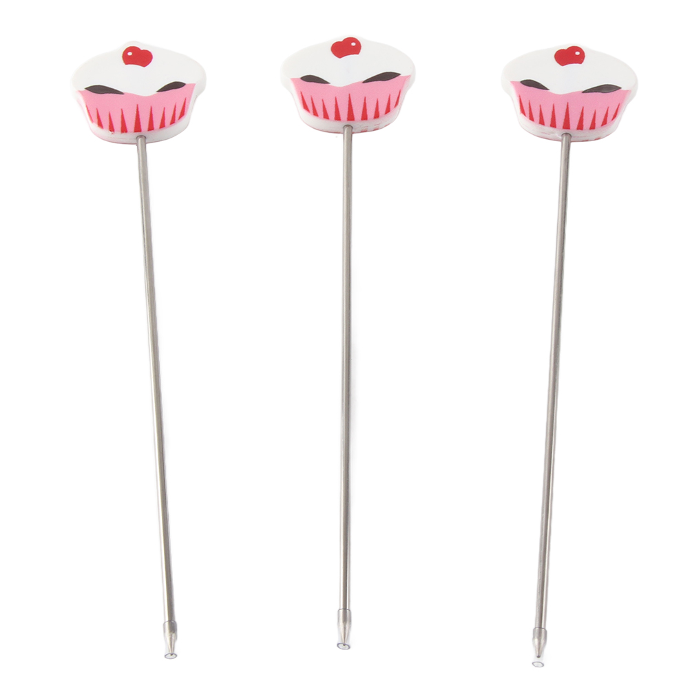 3-teiliges Edelstahl-kuchenprüfnadel-set, Sonde Für Kekse Und Muffins, Diy-küchenwerkzeug