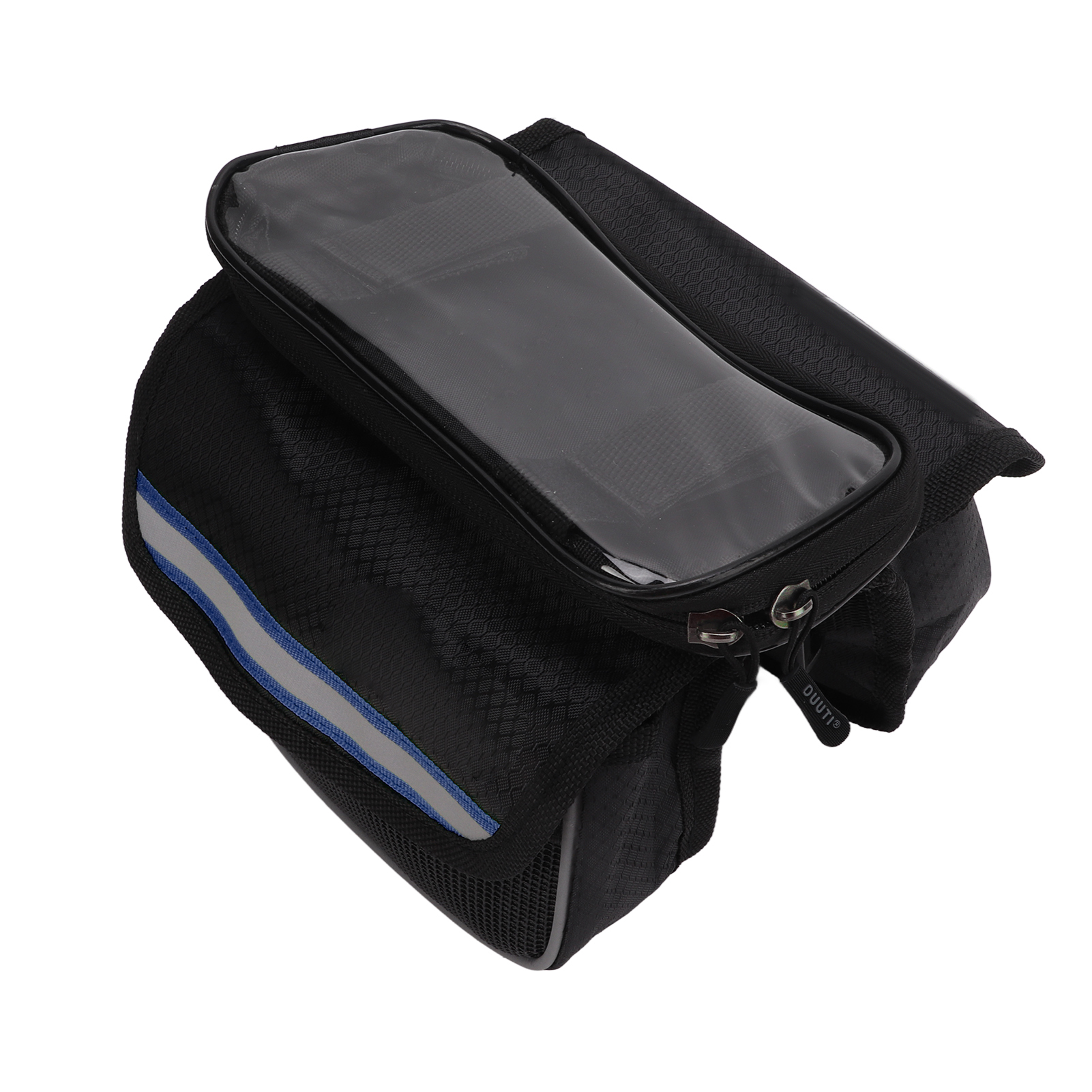 Fahrradhandytasche, 600d Nylon, Stoßfest, Transparentes Tpu, Kompatibel Mit Smartphones Von 4,8 Bis 5,7 Zoll, Hohe Sicherheit, Blau