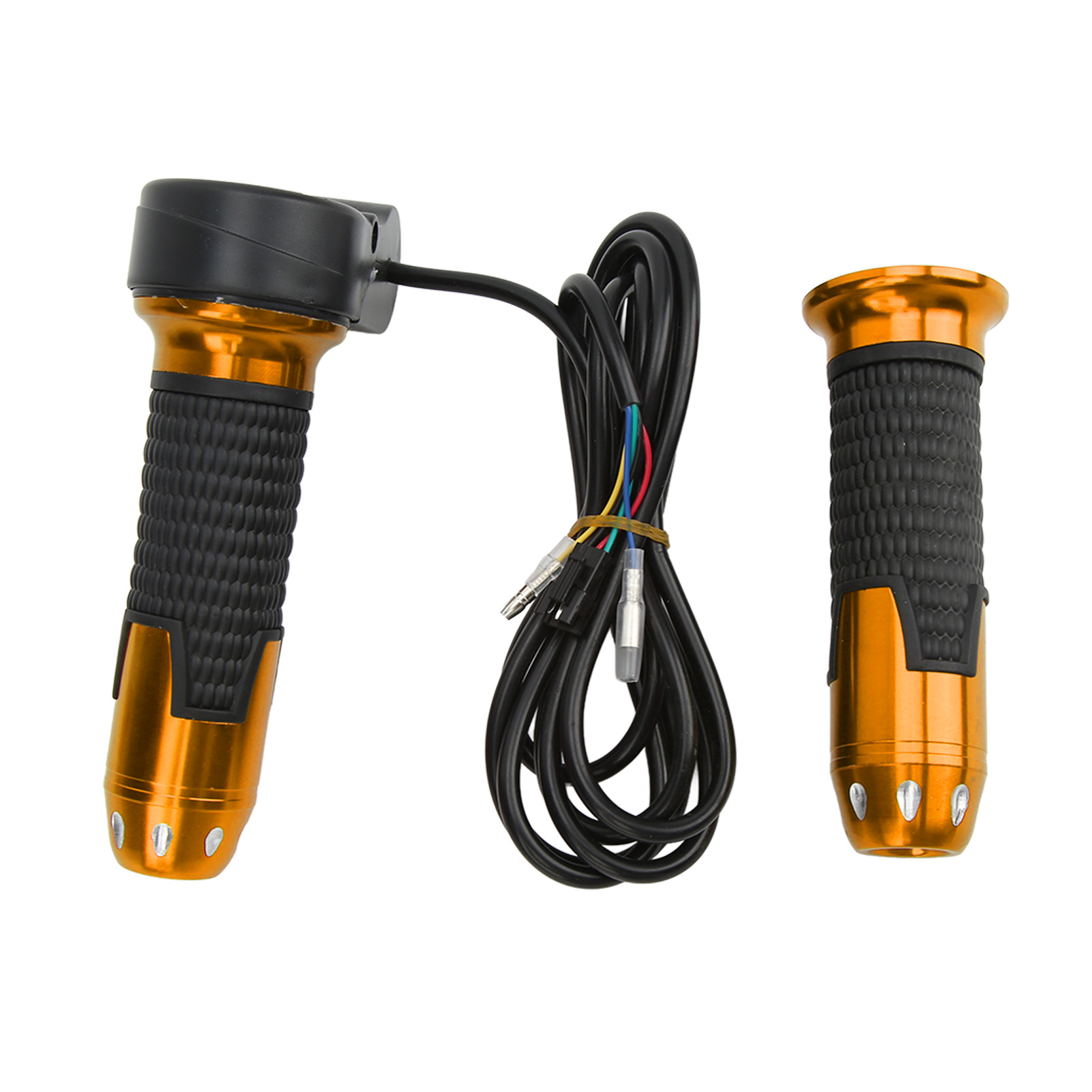 Universeller 12v-99v Gasgriff Mit Knopf Für Elektrofahrräder/elektroroller – Gold