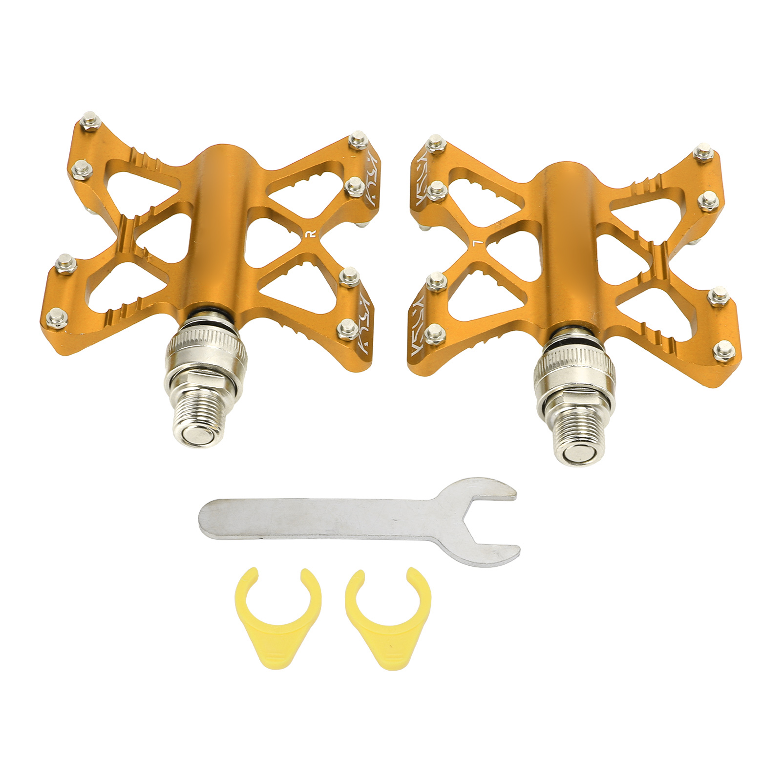 Paar Lp Litepro K5 Schnellspannpedale Aus Aluminiumlegierung Für Mountainbikes, Rennräder Und Falträder, Hochwertige Lager – Gold