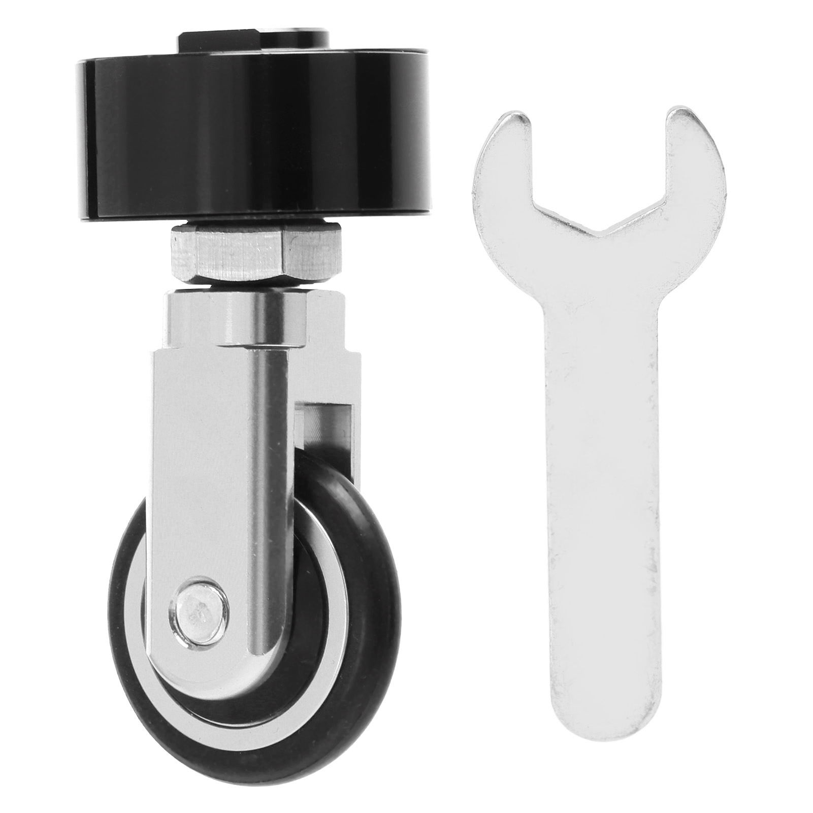 K3plus 412 Faltbares Zusatzrad Für Fahrradkinderwagen, 33,9-mm-sattelstützenadapter, Silber