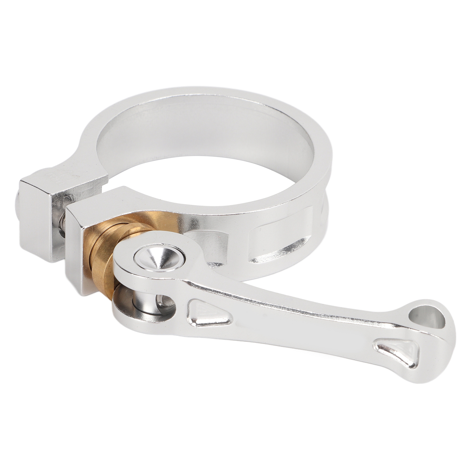 41 Mm Cnc-gefräste Schnellspann-sattelstützenklemme Aus Aluminiumlegierung Für Falträder, Fahrradsattelstützenklemme, Silber
