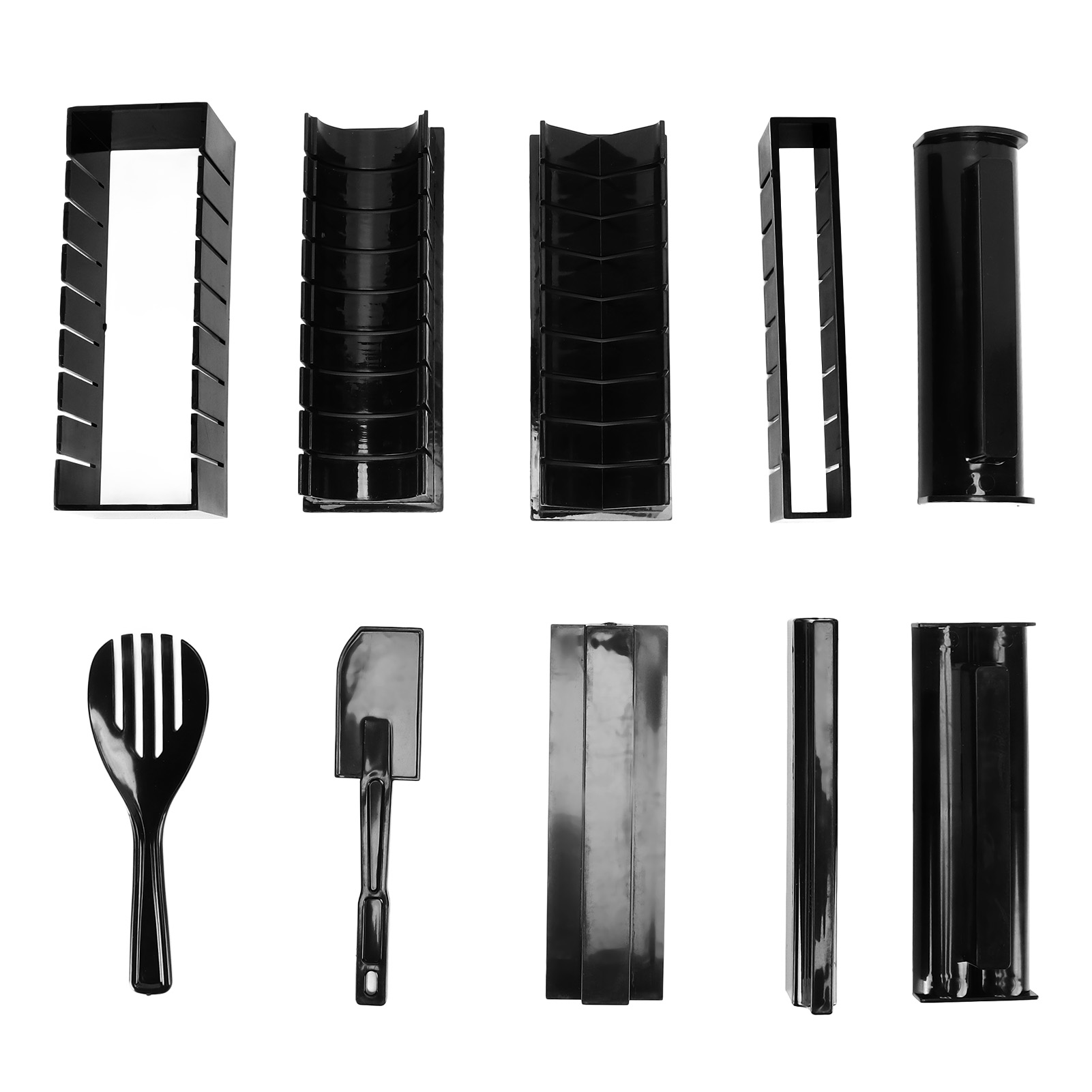 10-teiliges Diy-sushi-formenset Mit Reisbällchen- Und Algenform, Multifunktionaler Maker