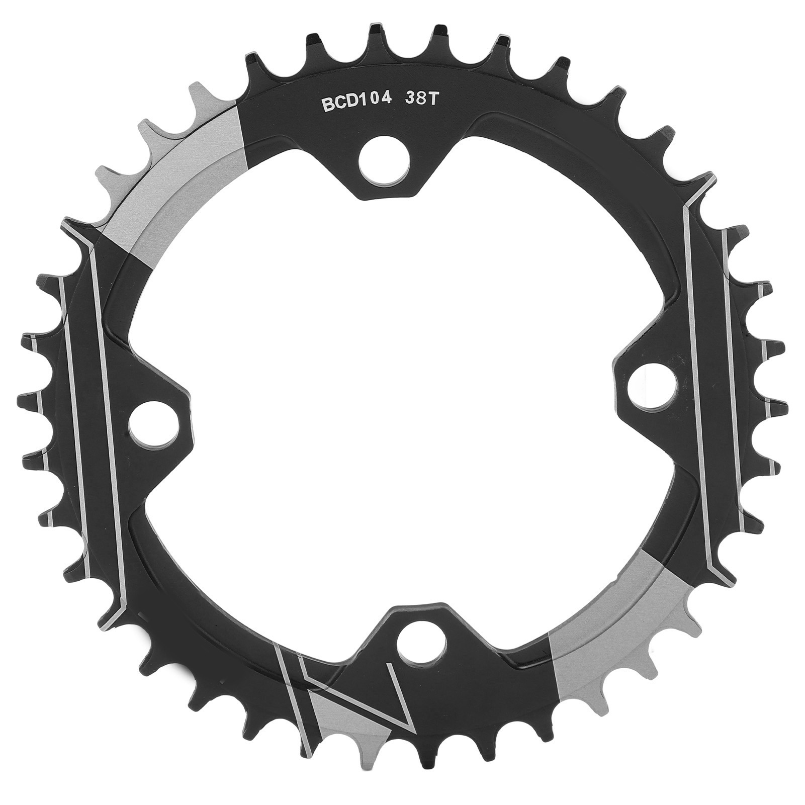 38t-ritzel Aus Aluminiumlegierung Für Mountainbikes, 104 Mm Lochkreis, Abwechselnde Zähne, Für 1-fach-antrieb