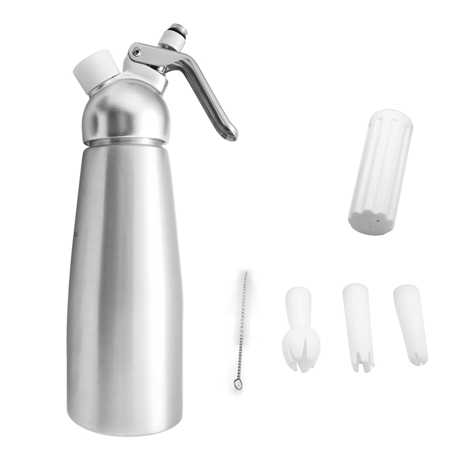 500-ml-sahnespender Aus Aluminium Mit 3 Tüllen Für Die Küche