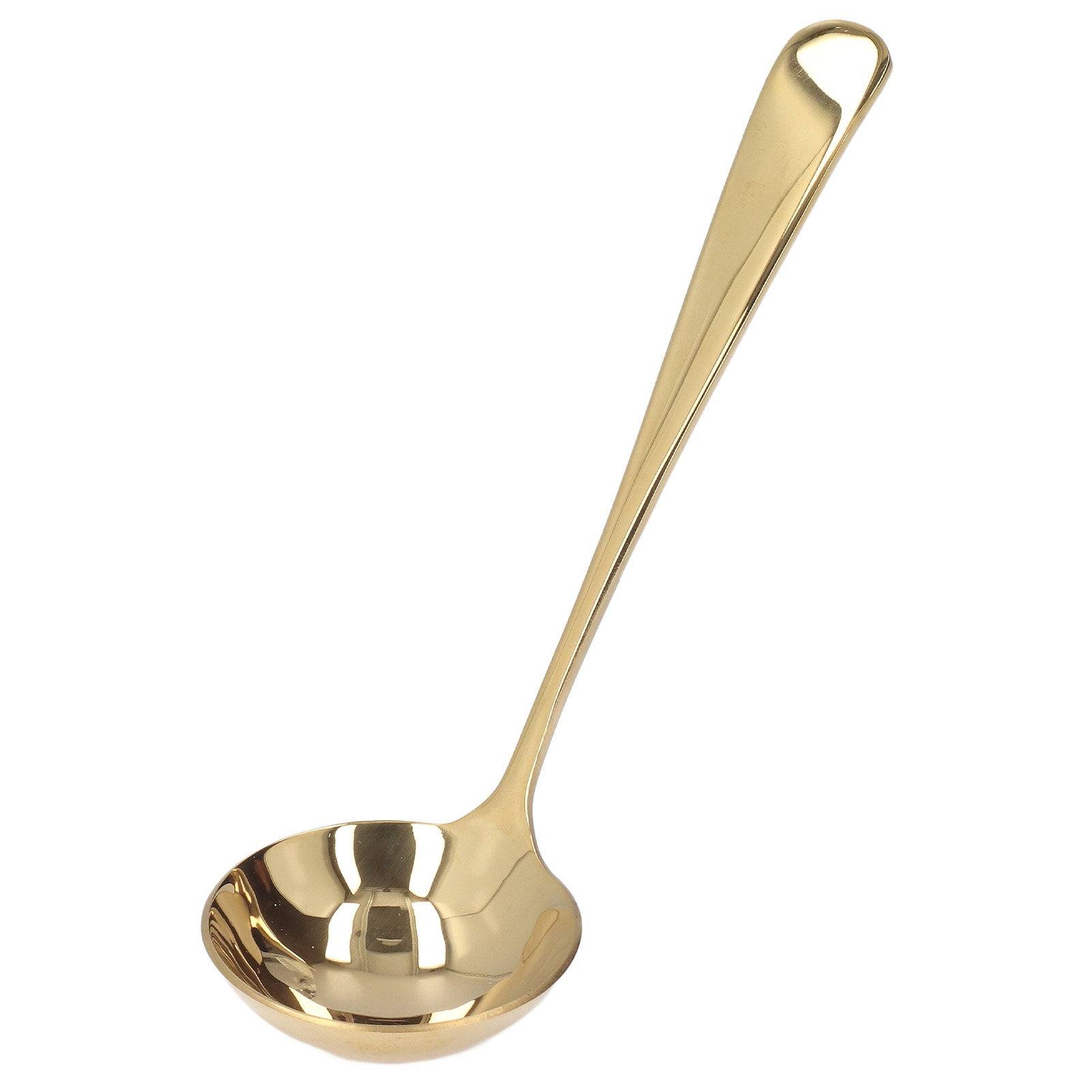 Topflöffel Aus Edelstahl 304, Langer Griff, Dicker Suppenlöffel, Goldener Küchenhelfer