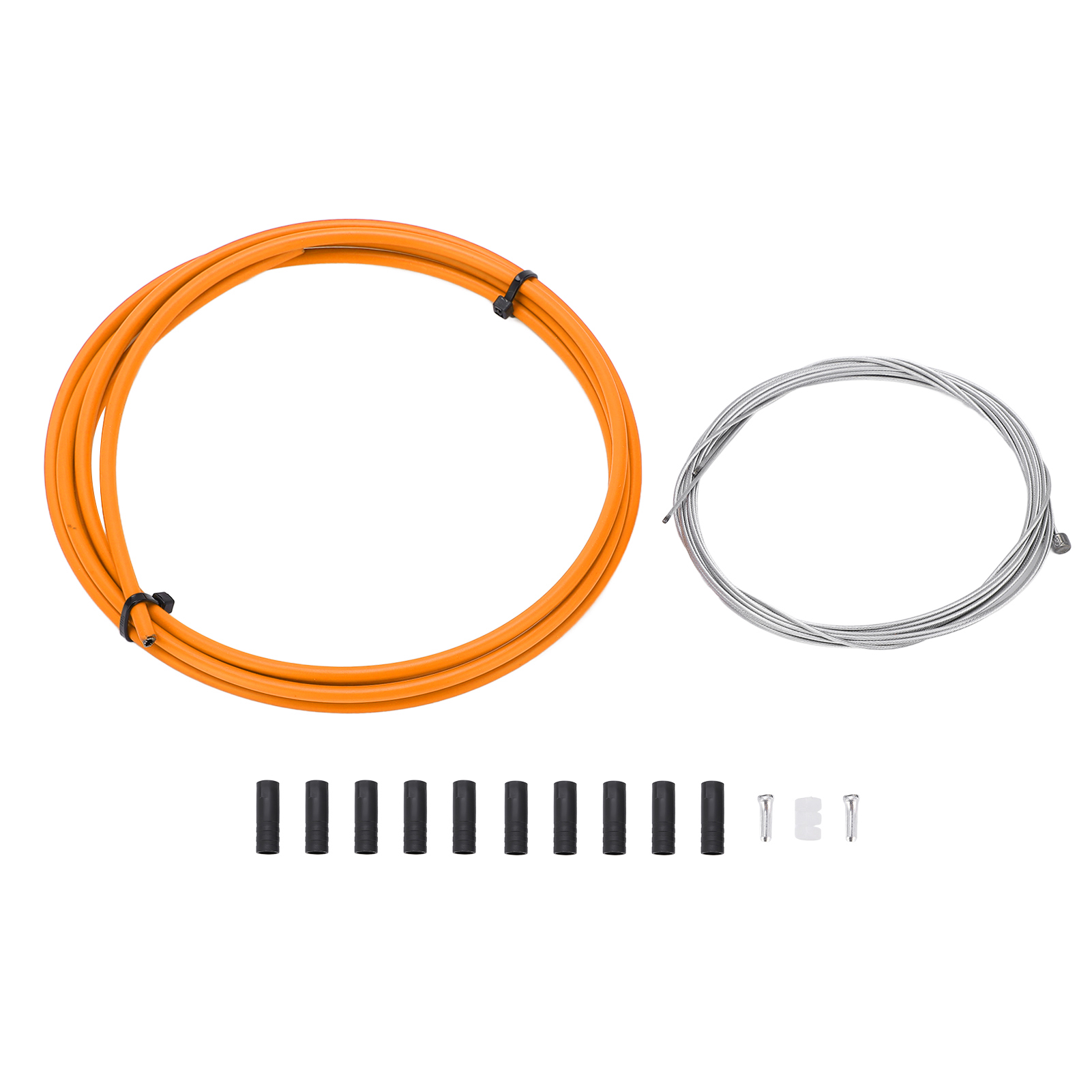 Schaltzugsatz Für Rennrad Und Mountainbike, Orangefarbener Innenzug Als Ersatzkabel