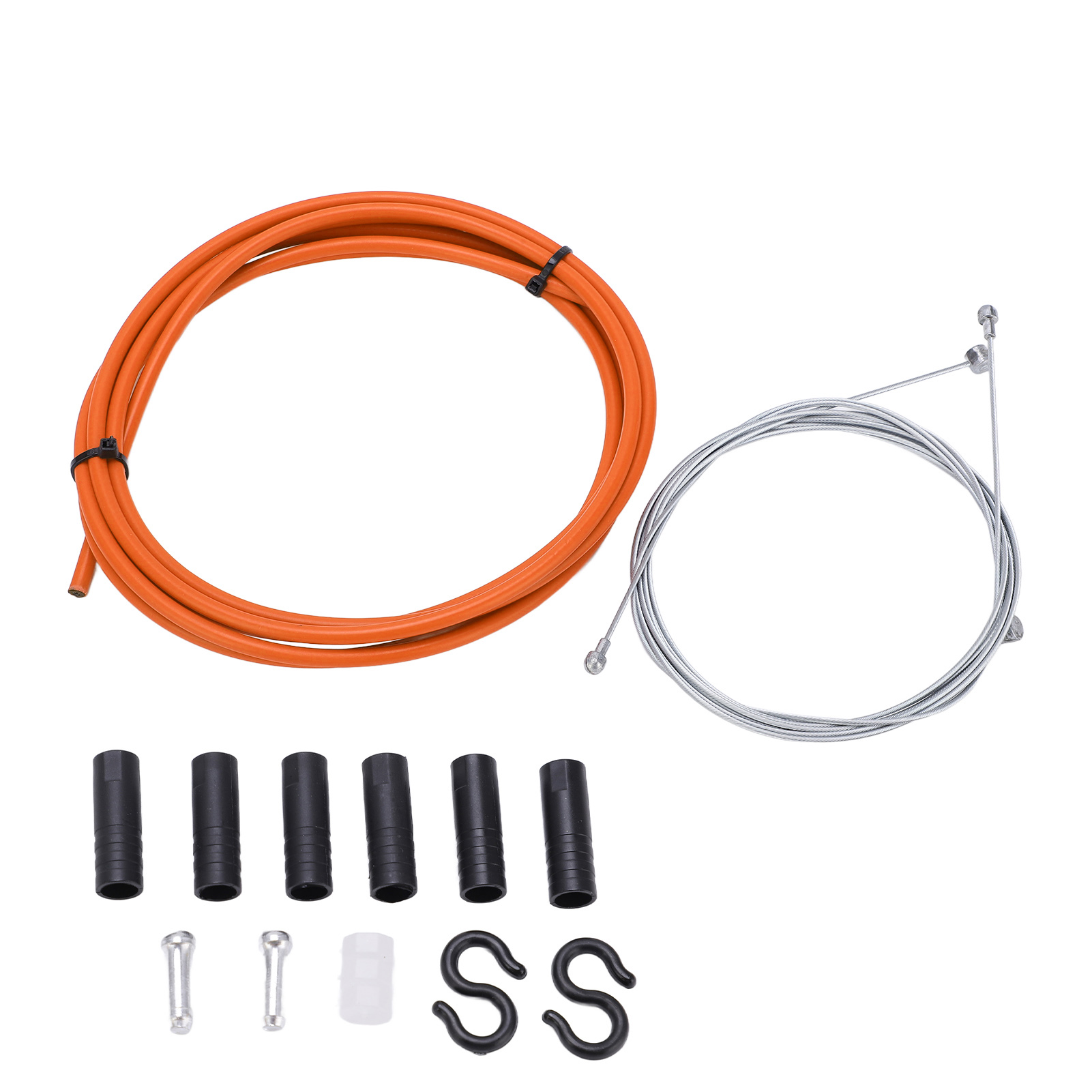 Robustes Und Langlebiges 5-mm-fahrradbremskabel Mit Passender Schutzhülle – Orange