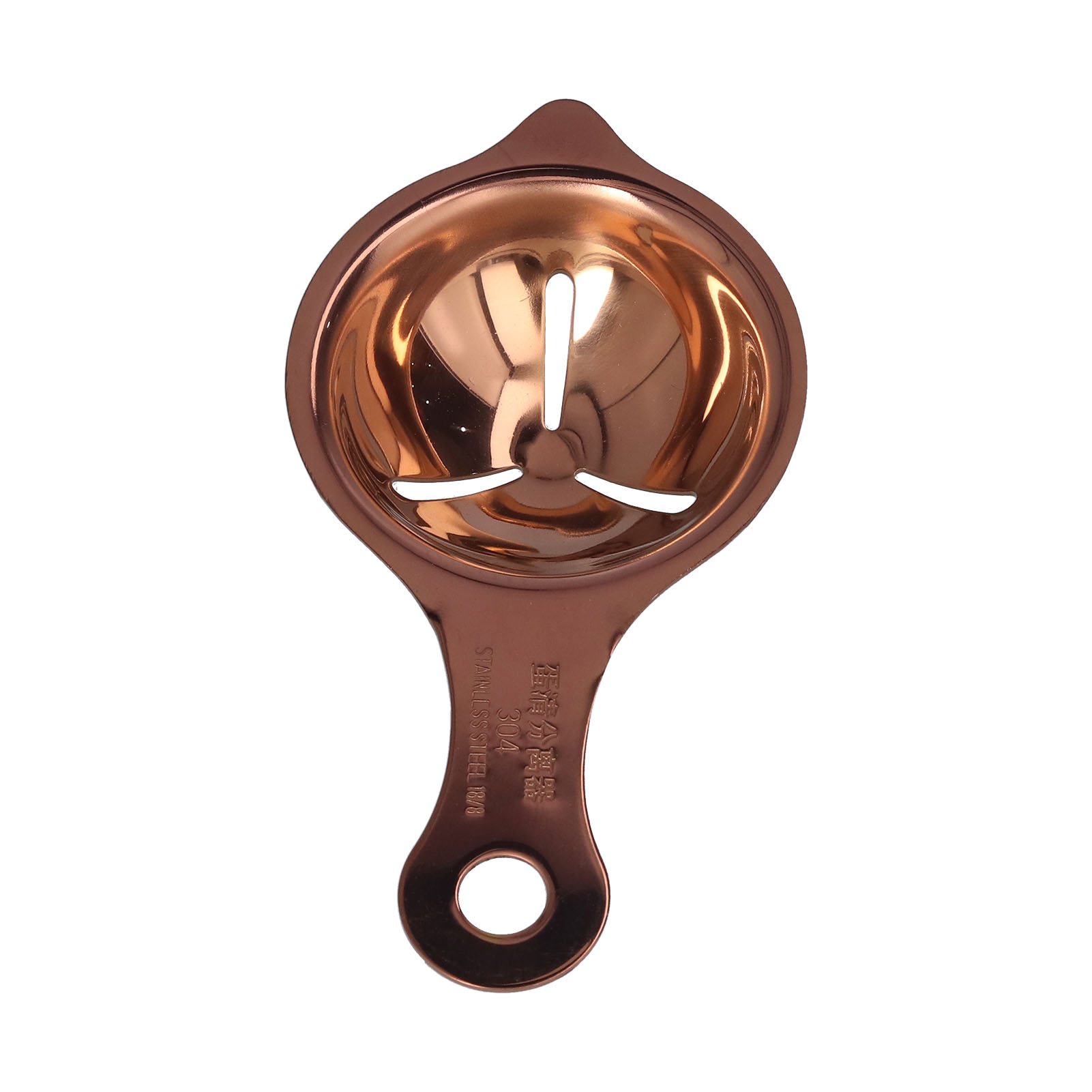 Eiertrenner Aus Edelstahl – Eigelb- Und Eiweißfilter – Küchenhelfer Zum Backen (roségold)