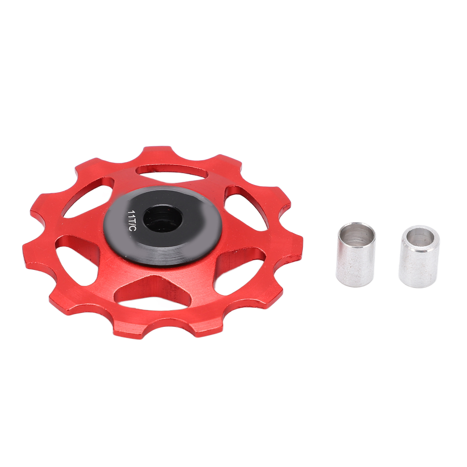 11t Schaltwerksröllchen Für Mountainbikes, Führungsrolle Mit Lagern, Rotes Spannzubehör