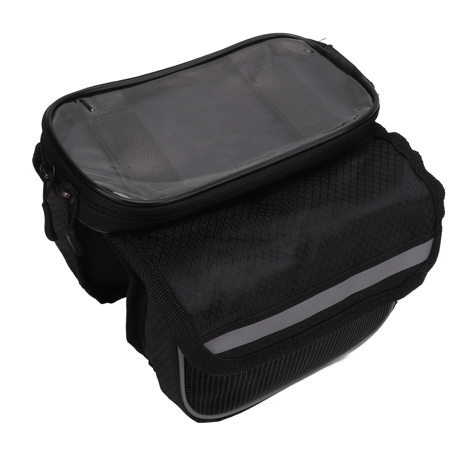 Fahrradhandytasche, 600d Transparentes Und Stoßfestes Nylon, Für Smartphones Von 4,8 Bis 5,7 Zoll – Schwarz