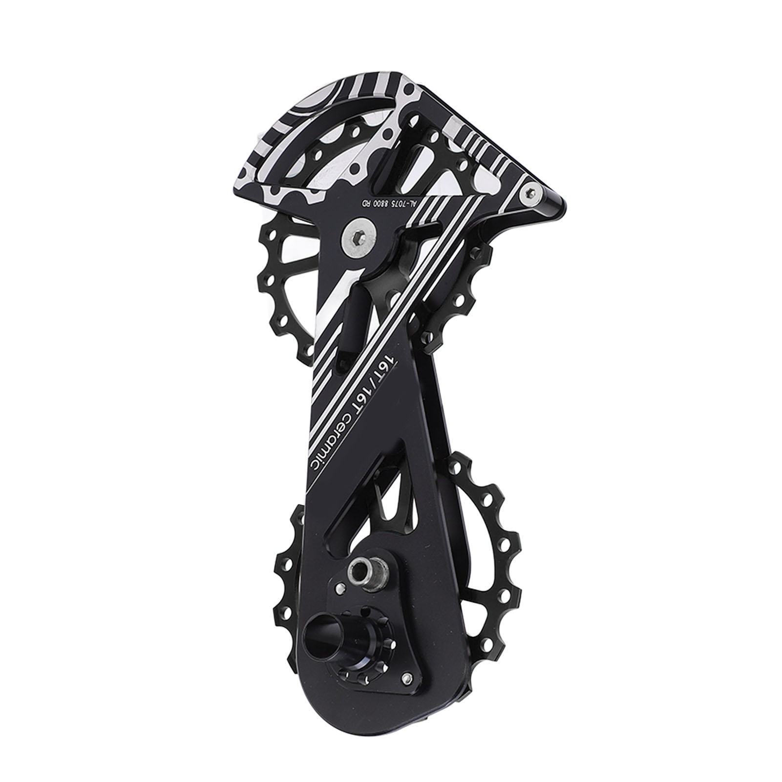 Meroca 16t Führungsrolle Aus Aluminiumlegierung Für 6800er Rennrad-schaltwerk, Schwarz