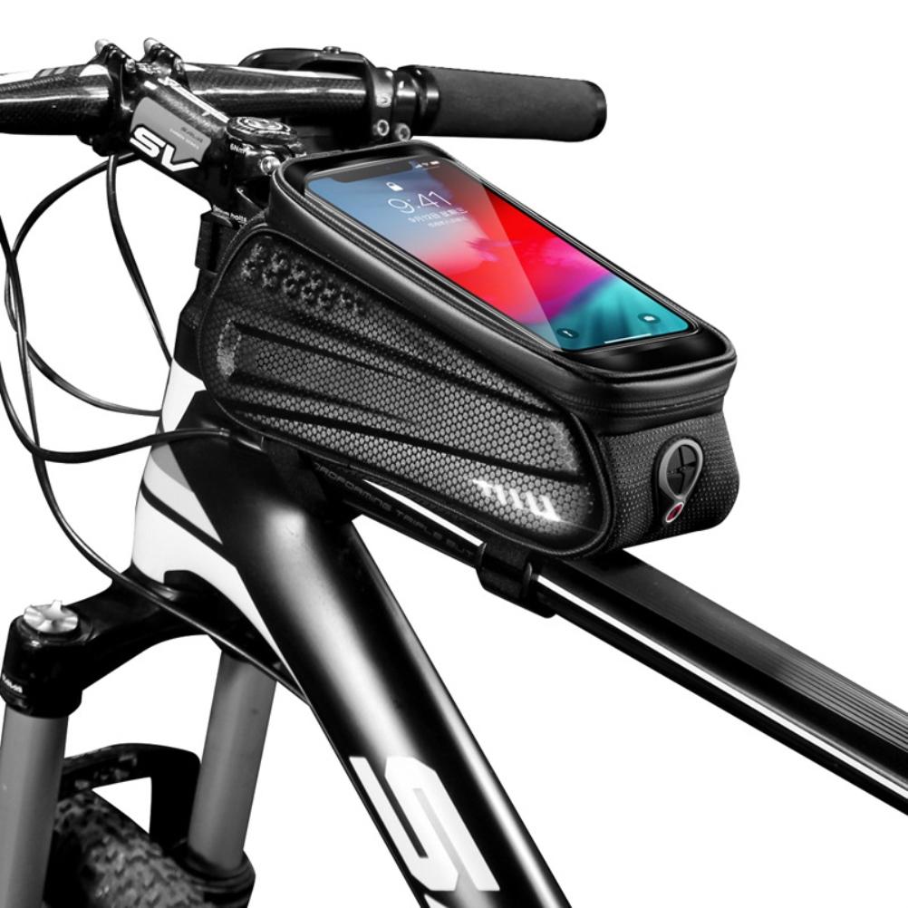 Wasserdichte Fahrradhandytasche, Rahmenmontierte Handyhalterung, Hartschalen-lenkerschutzhülle Für Mountainbikes, Touchscreen-smartphone-hülle