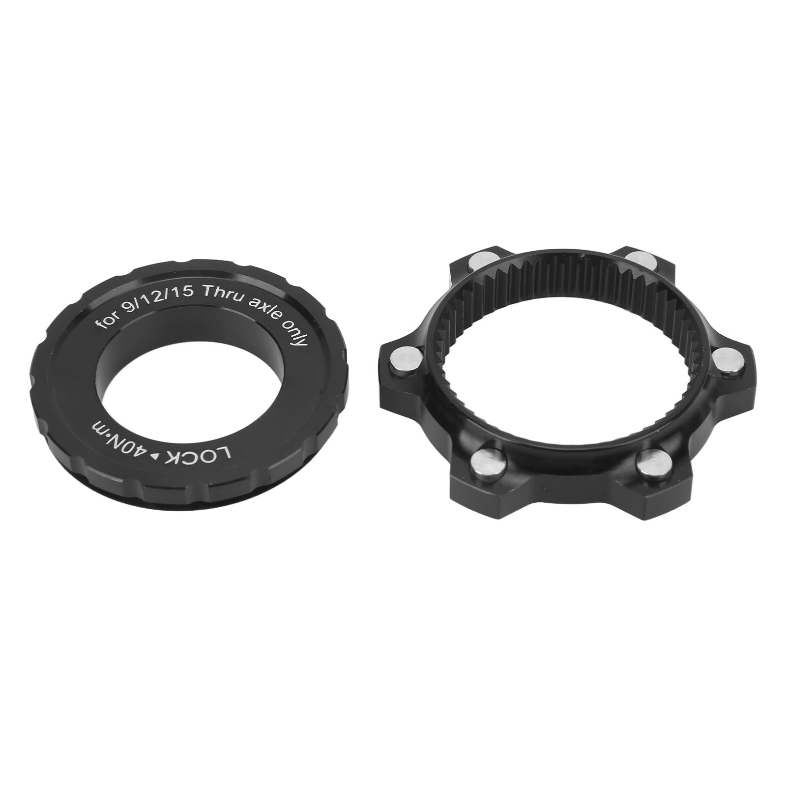 Centerlock-scheibenbremsenadapter Für 6-loch-naben Aus Aluminiumlegierung, Umrüstbasis Mit Schwarzer Schutzkappe