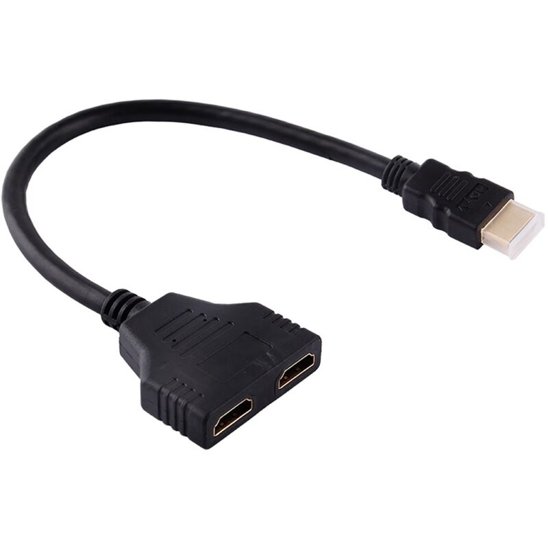 Hdmi-splitterkabel (stecker Auf 2 Buchsen), 1080p Full Hd, Für Fernseher Und Monitore