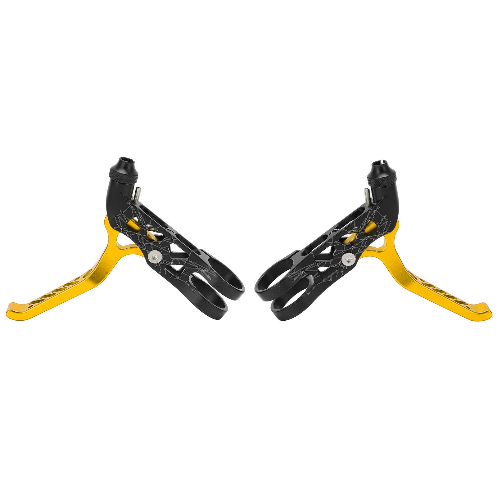 Meijun Fahrradbremshebel Aus Aluminiumlegierung Für Brompton- Und Mountainbikes – Paar – Gold