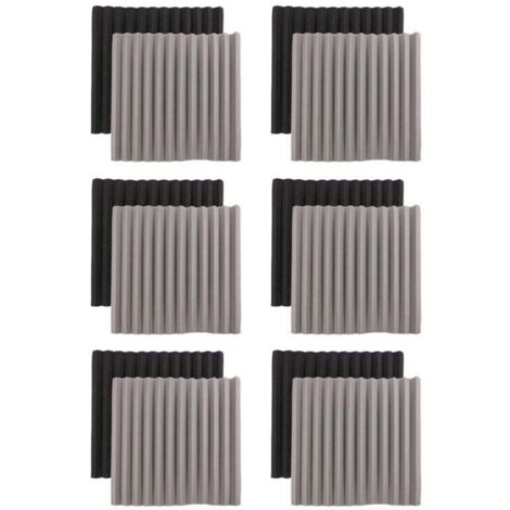 12 Akustikschaumstoffplatten, Wedge Studio Fliesen, Akustik, 2,5 × 30 × 30 Cm