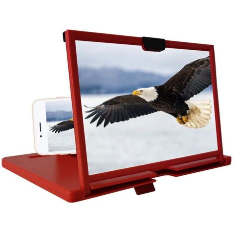 Tragbarer 30,5-cm-vergrößerungsbildschirm – 3d-hd-smartphone-ständer – Zum Ansehen Von Filmen Und Videos Sowie Zum Spielen – Kompatibel Mit Allen Smartphones