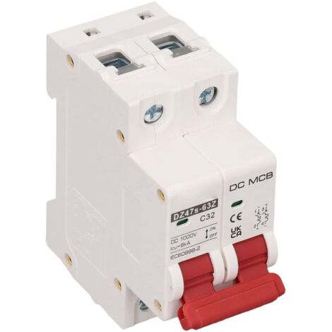 Baomain-leistungsschalter Dz47-63 (mbm6c), Typ C25, 25 A, 400 V Ac, 6000 A Schaltvermögen, 2 Pole, Schnelle Und Sichere Auslösung, Lichtbogenlöschung, Geeignet Für Gleichstromversorgungssysteme.