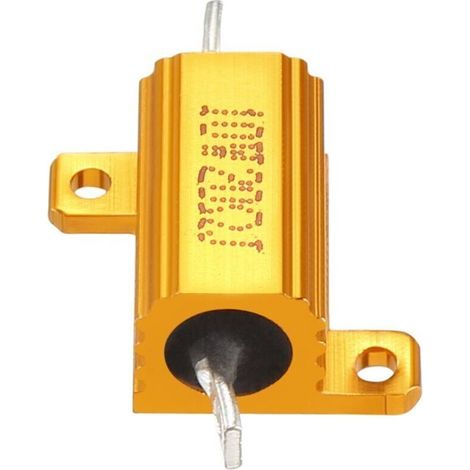 Widerstand Mit Aluminiumgehäuse, Drahtgewickelter Ersatzwiderstand Für Desktop-led-konverter, Ideal Für Den Täglichen Gebrauch (gold, 10w, 20 Ohm)