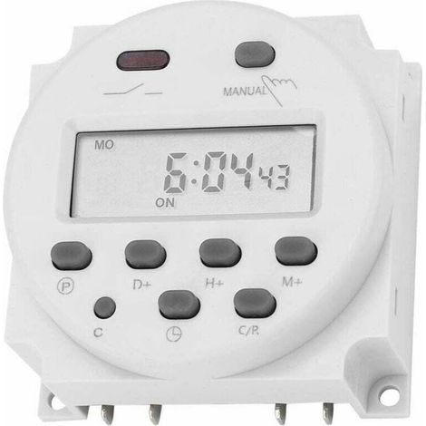 12v Dc 16a Zeitschalter Mit Lcd-anzeige, Digitales Programmierbares Elektronisches Zeitrelais, Leistungsmikrocontroller Für Lcd-digitalmikroskop.