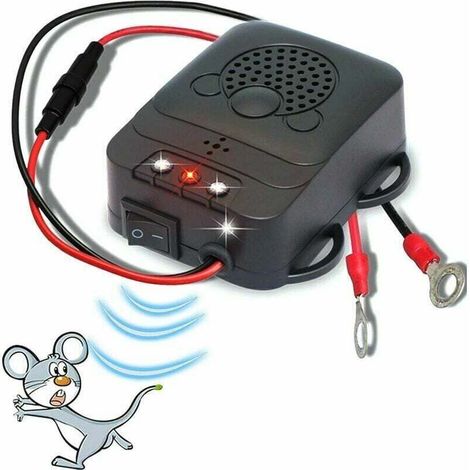 Ultraschall-autoabwehrgerät, Elektronisches Rattenabwehrgerät Mit Led-blitzlichtern Für Auto, Scheune Und Küche.