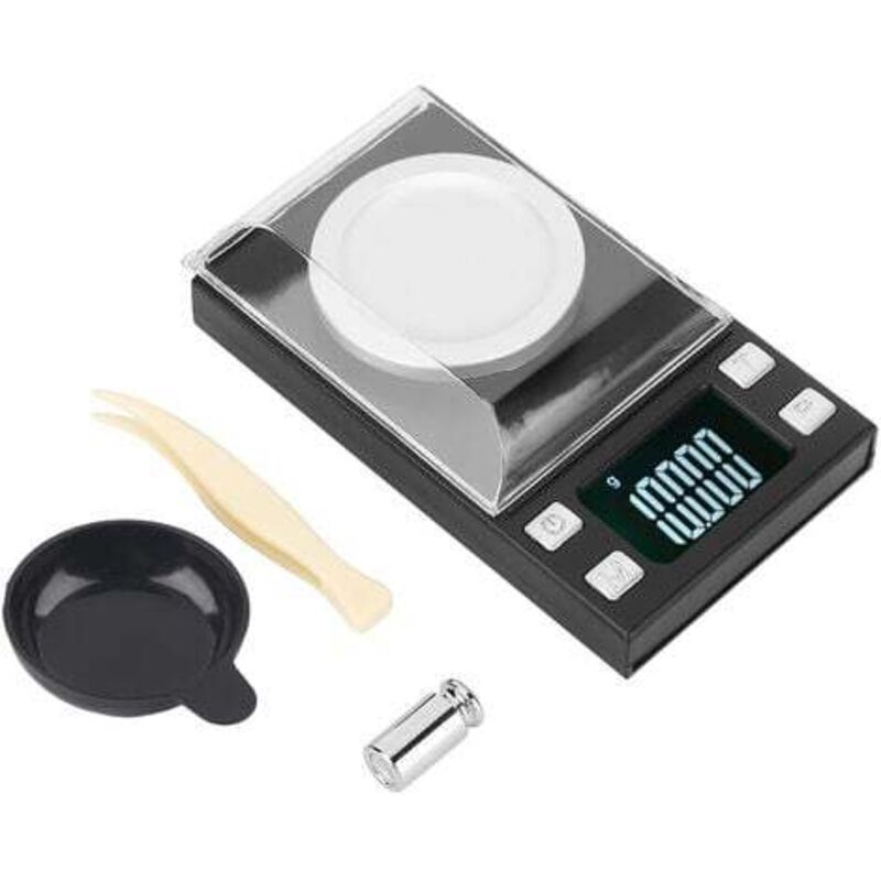Hochpräzise Tragbare Digitale Elektronische Waage Mit 0,001 G Lcd-anzeige Zum Wiegen Von Schmuck Und Goldbarren (20 G/0,001 G)