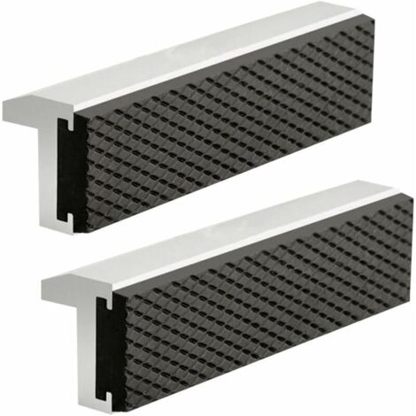 Stück Schutzbacken Für Schraubstöcke, Ersatzbacken Aus Aluminium Mit Magneten, Zubehör Für Extra Weiche Backen, 125 Mm, Gummi-aluminium-legierung, Presszubehör