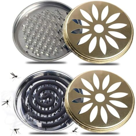 2-teiliges Set Mückenschutzhalter, Hergestellt Aus Umweltfreundlichen Recyclingmaterialien, Spiralförmige Mückenschutzhalter, Mückenschutz Für Zuhause, Garten, Camping, Badezimmer Und Einkaufszentren