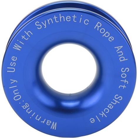 Seilwinden-starter-bergering, Bruchfestigkeit 41.000 Lb Für 7/16" Und 1/2" Softschäkel Mit 3/16", 1/4" Und 3/8" Seilen (blau)