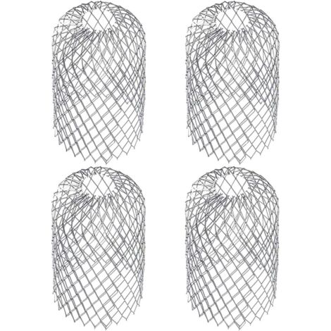 4 Stück Dachrinnenabdeckungen Für Ca. 7,5 Cm × 15 Cm (rinnenfilter, Filtergitter, Laubfang, Schutzgitter, Sieb, Laubschutz, Aluminium-dachrinnenabdeckung).