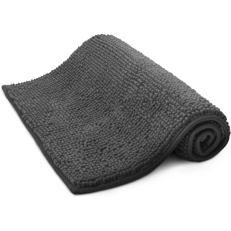 Weiche Und Bequeme Rutschfeste Badematte Aus Mikrofaser, Maschinenwaschbar, Wasserabsorbierend Und Schnelltrocknend Für Ein Sauberes Und Hygienisches Badezimmer (grau).
