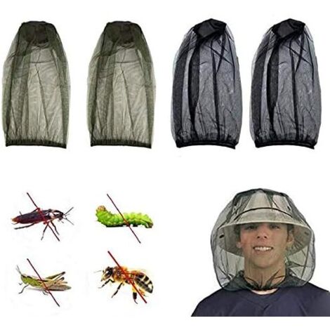 4-teiliges Outdoor-angelset: Insektenschutzhut Mit Moskito- Und Bienennetz Für Kopf Und Gesicht, Reise- Und Campingausrüstung