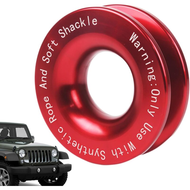 Abschleppring, 18.600 Kg Weicher Schäkel, Verstärkte Umlenkrolle Für Geländebergung, Bergungswerkzeug Für 4x4-fahrzeuge, Geländebergung