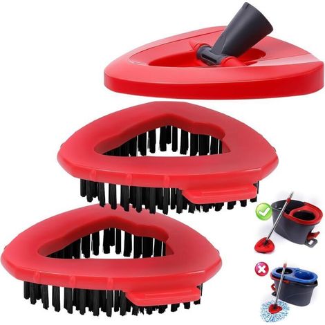 Set Bestehend Aus 2 Scheuerbürsten Und 1 Rotierendem Moppkopf, Ersatzbasis Für Das O Ceda Und Viled Easywring 1-tank-system